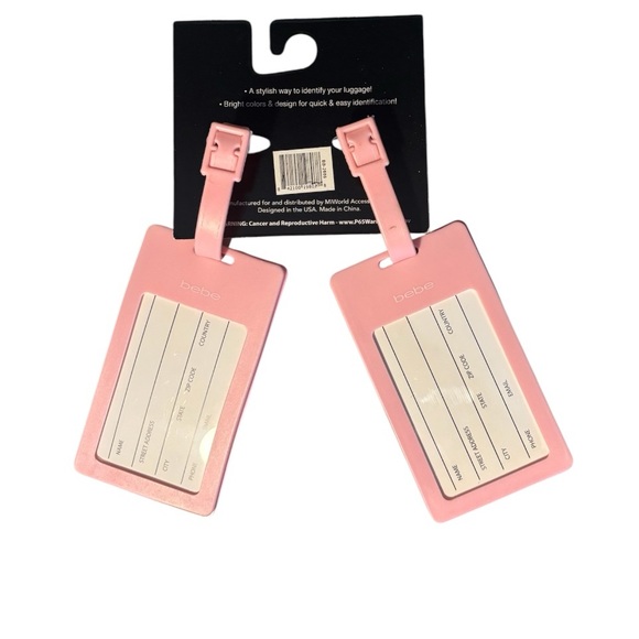 NWT Bebe Luggage Tag Set - Picture 2 of 2